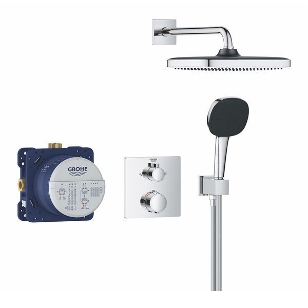 Душова система прихованого монтажу термостатична Grohe QuickFix Precision Grohtherm Cube 34882000 CV033298 фото