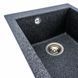 Гранітна мийка для кухні Platinum SOKIL 4150 матова Графіт 48951 фото 4