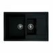 Гранітна мийка для кухні Platinum 7850W TOSKANA матова Чорна GOLD 3964 фото 1