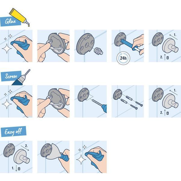 Тримач для рушників Grohe QuickFix Start 41174000 CV031762 фото