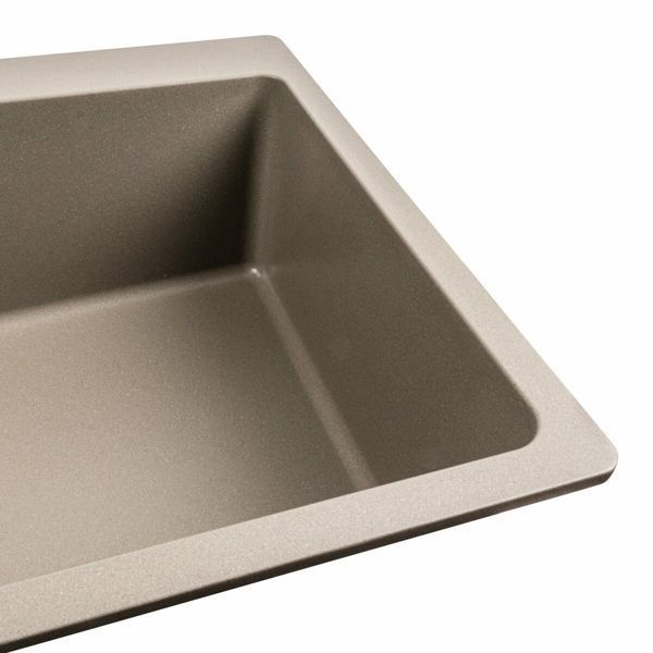 Гранитная мойка для кухни Platinum 7850 Bogema матовый Титан 40367 фото