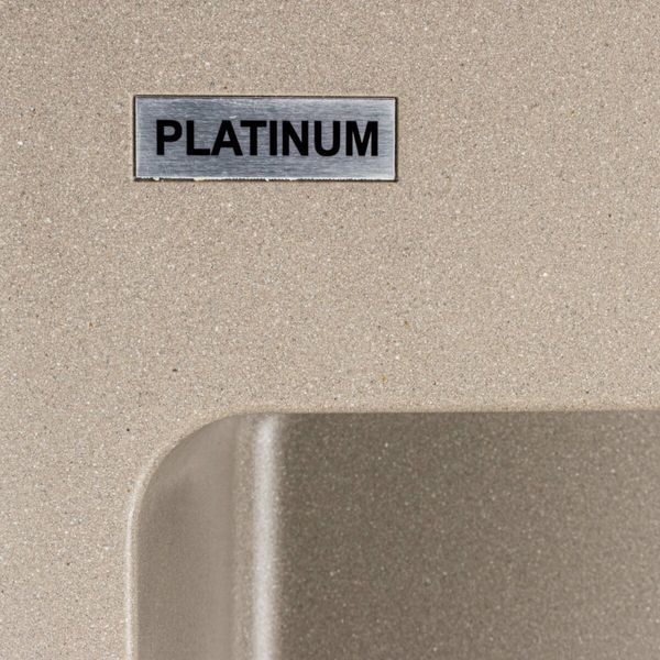 Гранитная мойка для кухни Platinum 7850 Bogema матовый Титан 40367 фото