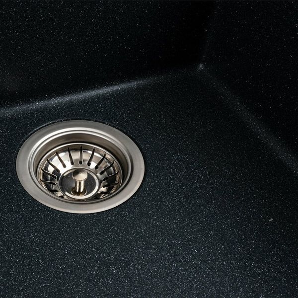 Гранітна мийка для кухні Platinum RUBA 4040 матова Антрацит 49154 фото