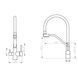 Змішувач для кухні Lidz Aria 020F3 з гнучким виливом з підключенням для питної води (k35) LDARI020F3WNK39480 White / Nickel SD00045584 фото 2