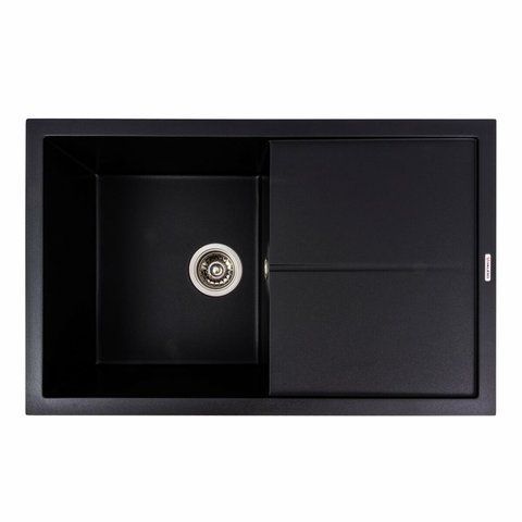 Гранитная мойка для кухни Platinum MAGNUM 7950 Черная 51430 фото