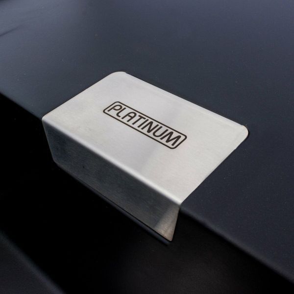 Гранитная мойка для кухни Platinum 8650 DIAMOND матовая (черная) 39829 фото