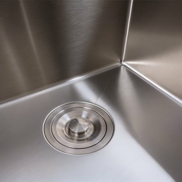 Кухонная мойка 45*45 Platinum Handmade нержавейка(сифон круглый 3,0/0,8) 45913 фото