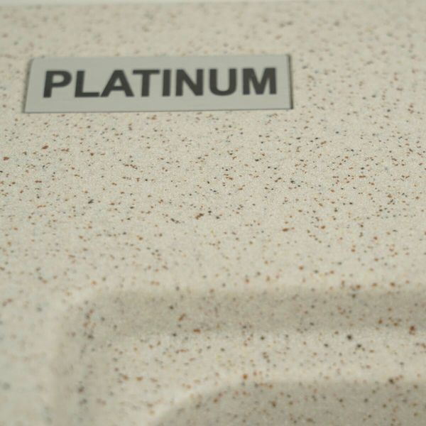 Гранітна мийка для кухні Platinum VESTA 5852 матова Топаз 48601 фото