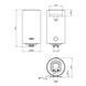 Водонагреватель Ariston PRO1 R 100 V 1,8K PL DRY HEATER с сухим ТЭНом 3201856 CV034098 фото 2
