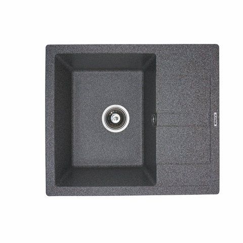 Гранитная мойка для кухни 5851 ARIA Platinum матовая Микс 3997 фото