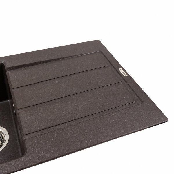 Гранитная мойка для кухни Platinum SOLID 7843 матовая Гренадин 48953 фото