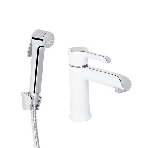 Смеситель для раковины Qtap Grand (с гигиеническим душем) QTGRA272CRW45671 Chrome/White SD00051795 фото