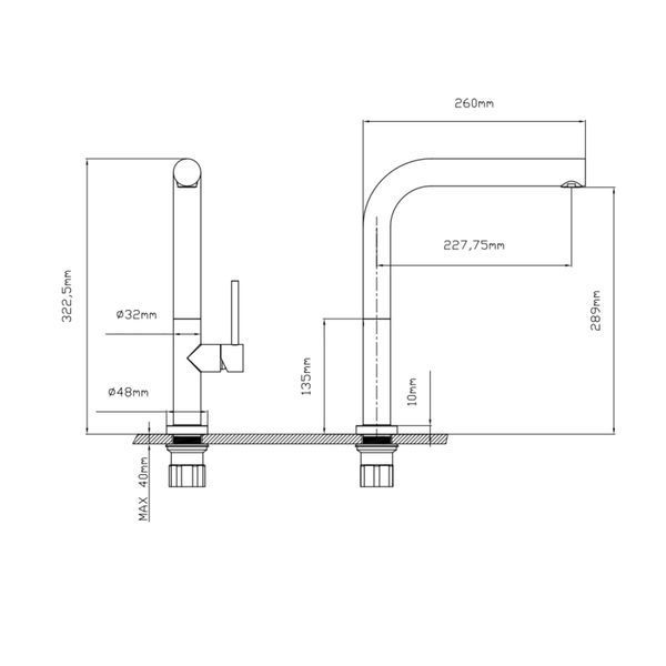 Смеситель для кухни Qtap Zdenek QTZDN9032103FC Brushed Nickel PVD SD00042912 фото