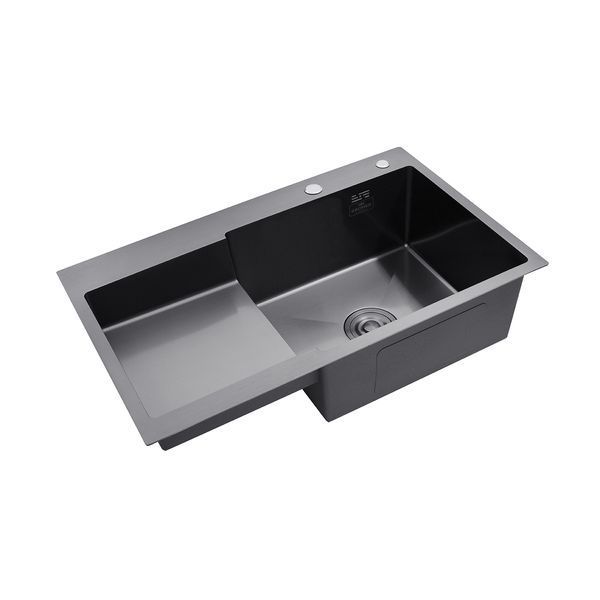 Комплект кухонной мойки KRP Schwarze PVD - 7848RHM ST51421 фото