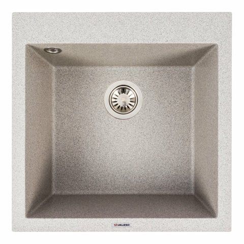 Гранитная мойка для кухни Platinum GALAX 5050 матовая Серая 51384 фото