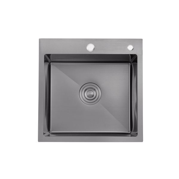 Комплект кухонної мийки KRP Schwarze - 5050HM PVD Ersel ST92467 фото