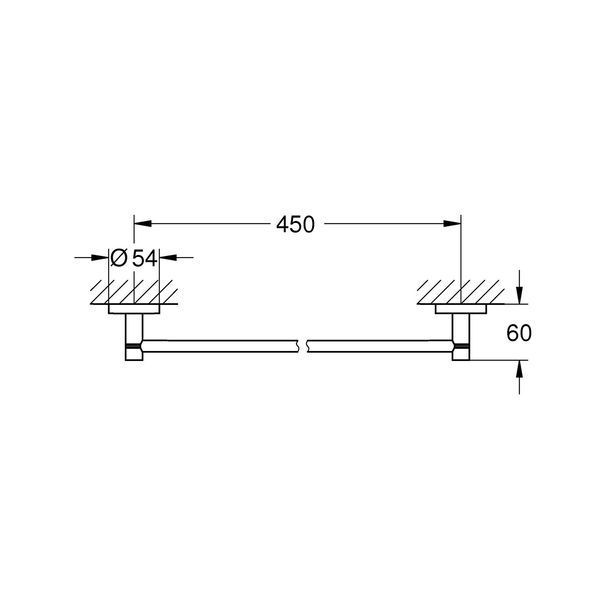 Тримач для рушників Grohe QuickFix Start 411972430 CV034602 фото
