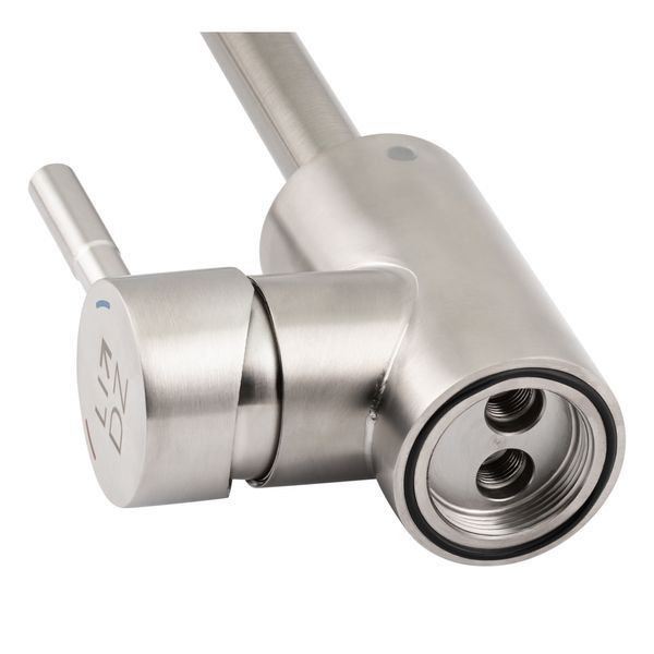 Змішувач для кухні Lidz Aria 015F4 з гнучким виливом (k35) LDARI015F4NKS34943 Nickel SD00041047 фото