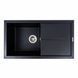 Гранитная мойка для кухни Platinum SOLID 7843 матовая Черная 48955 фото 1