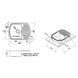 Кухонная мойка Qtap 6349 0,8 мм Satin (QT6349SAT08) SD00041009 фото 2