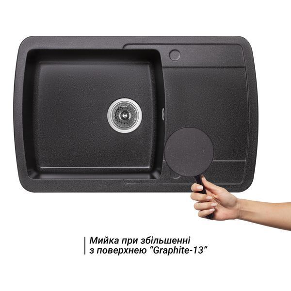 Кухонная мойка Lidz 770х490/200 GRF-13 (LIDZGRF13770490200) SD00044526 фото