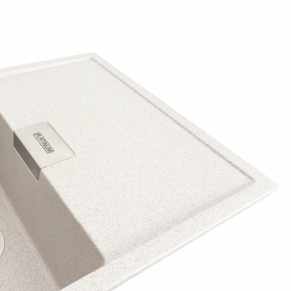 Гранитная мойка для кухни Platinum 8650 DIAMOND матовая (топаз) 39828 фото