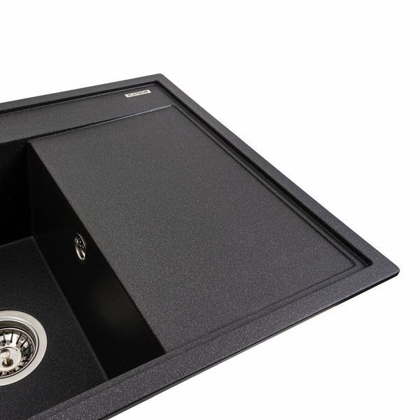 Гранитная мойка для кухни Platinum 7950 AZURIT матовый Морион 41194 фото