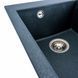 Гранітна мийка для кухні Platinum SOKIL 4150 матова Антрацит 48669 фото 4