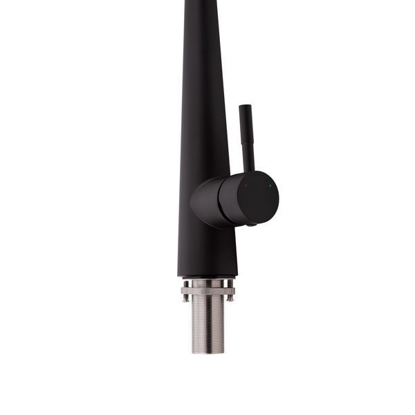 Смеситель для кухни Qtap Evicka с выдвижным изливом QTEVI9135103UB Black Matt SD00042268 фото