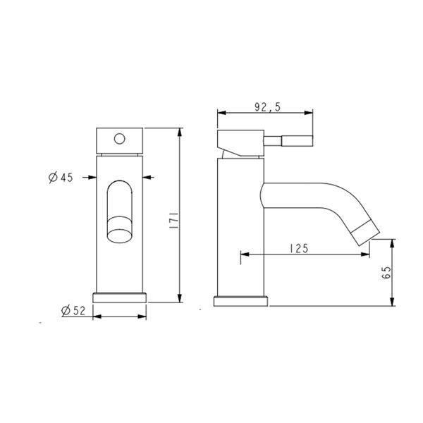 Змішувач для раковини Lidz Aria 0011F (k35) LDARI0011FNKS46091 Nickel SD00052215 фото