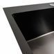 Кухонная мойка черная 60*45 PVD Platinum Handmade (сифон круглый, 3.0/1.5) 45352 фото 4