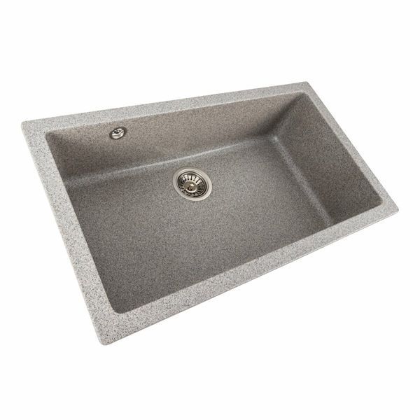 Гранитная мойка для кухни Platinum 7945 Paruana серая 39806 фото