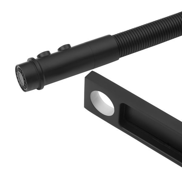 Комплект кухонної мийки Valeso 60х50HM PVD ST03 nero SL73329 фото