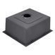 Комплект кухонной мойки Kroner KRP Schwarze 50х50HM PVD ST07 Grafite SL43840 фото 12