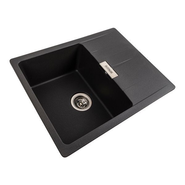 Гранітна мийка для кухні Platinum 6250 ZIRKONE матовий моріон 41632 фото