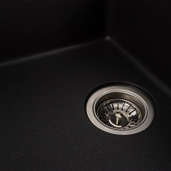 Гранітна мийка для кухні Platinum 6250 ZIRKONE матовий моріон 41632 фото
