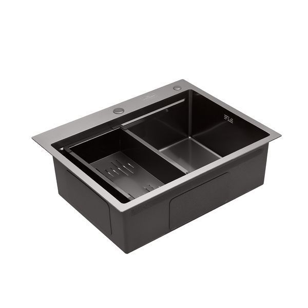 Комплект кухонної мийки Kroner KRP 6350HM PVD Ersel ST43751 фото