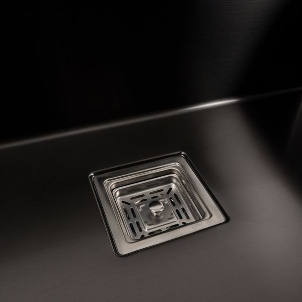 Кухонна мийка Platinum Handmade HSB PVD 70*50 чорна 41549 фото