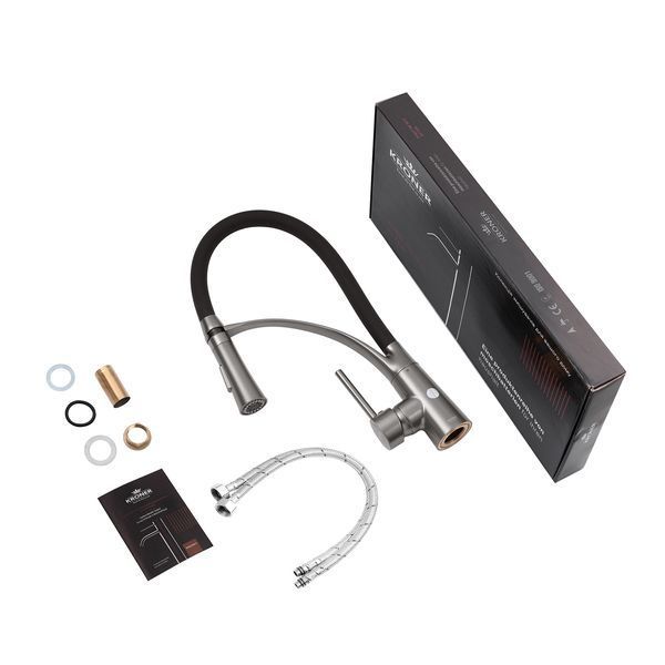 Комплект кухонної мийки Kroner KRP 6350HM PVD Ersel ST43751 фото
