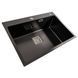Кухонна мийка Platinum Handmade HSB PVD 70*50 чорна 41549 фото 1