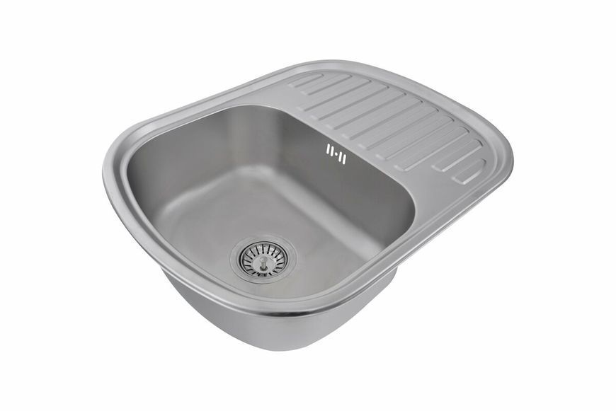 Кухонная мойка из нержавеющей стали Platinum САТИН 6349 (0,8/180 мм) 11519 фото