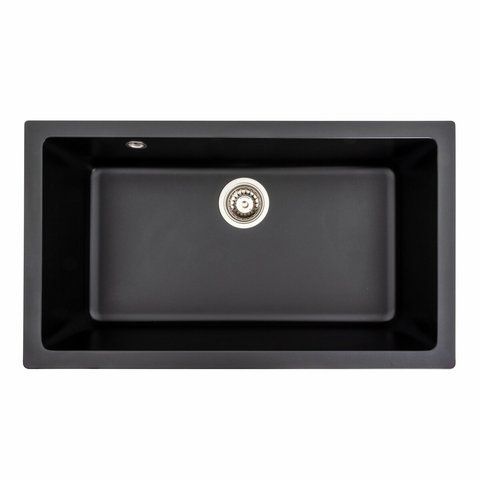 Гранитная мойка для кухни Platinum 7945 Paruana матовая Черная 39810 фото