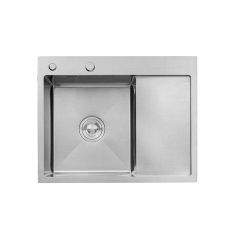 Кухонная мойка Kroner KRP Geb&uuml;rstet - 6350LHM (3.0/1.0 мм) CV031320 фото