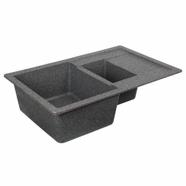 Гранитная мойка для кухни Platinum 7850W TOSKANA матовая Микс 3632 фото