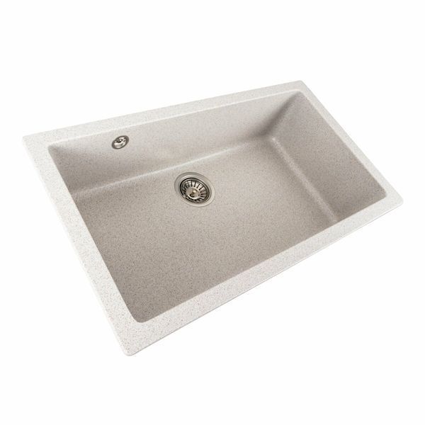 Гранітна мийка для кухні Platinum 7945 Paruana матова Топаз 39809 фото