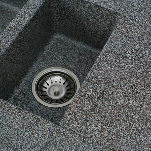 Гранитная мойка для кухни Platinum 7850W TOSKANA матовая Микс 3632 фото