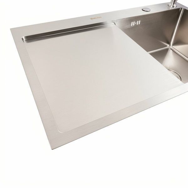 Кухонна мийка CM 78*50 R нержавійка Platinum Handmade (круглий сифон 3,0/0,8) 45904 фото