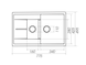 Гранитная мойка для кухни Platinum 7850W TOSKANA матовая Микс 3632 фото 6