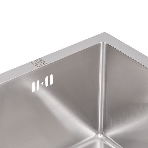 Мийка для кухні інтегрована Lidz Handmade H4745 (LDH4745BRU35385) Brushed Steel 3,0/0,8 мм SD00041489 фото