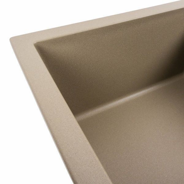 Гранитная мойка для кухни Platinum 7950 Selena матовий Титан 40379 фото
